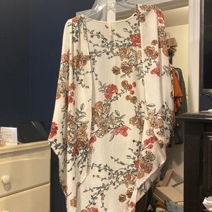 White kimono with flowers